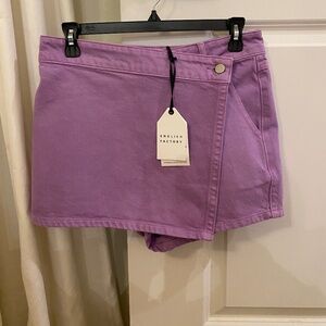 NWT English Factory High Waist Denim Skort